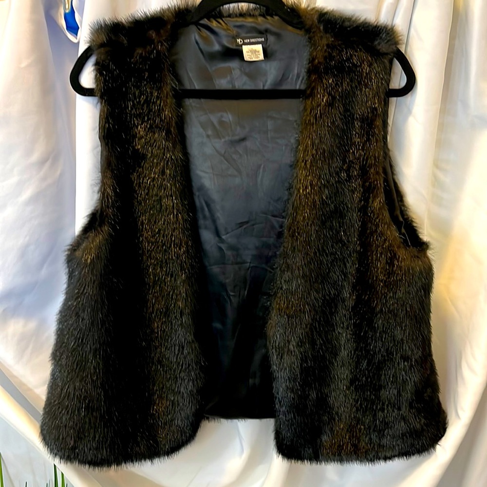 Faux fur vest